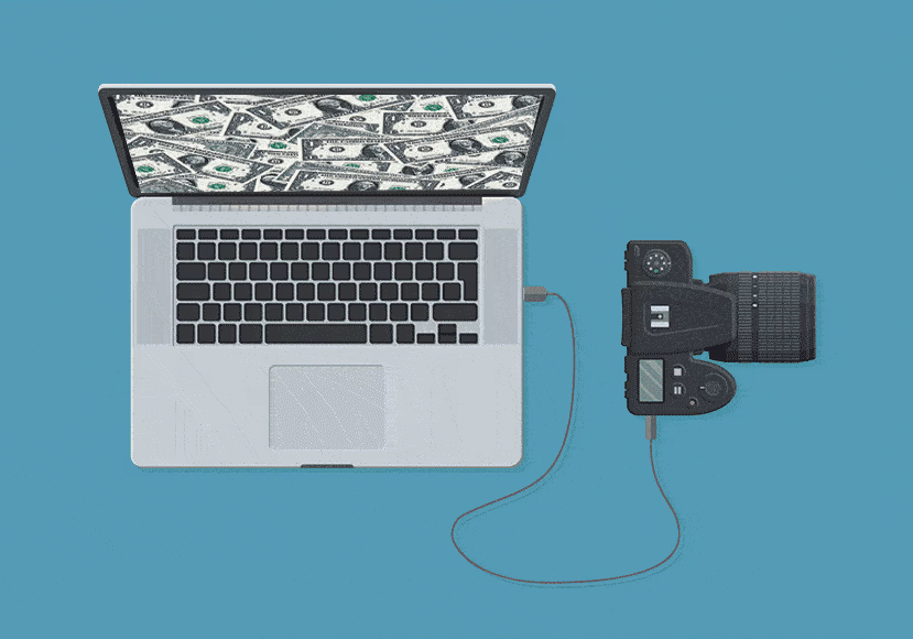 Comparison illustration of various leading stock photography platforms