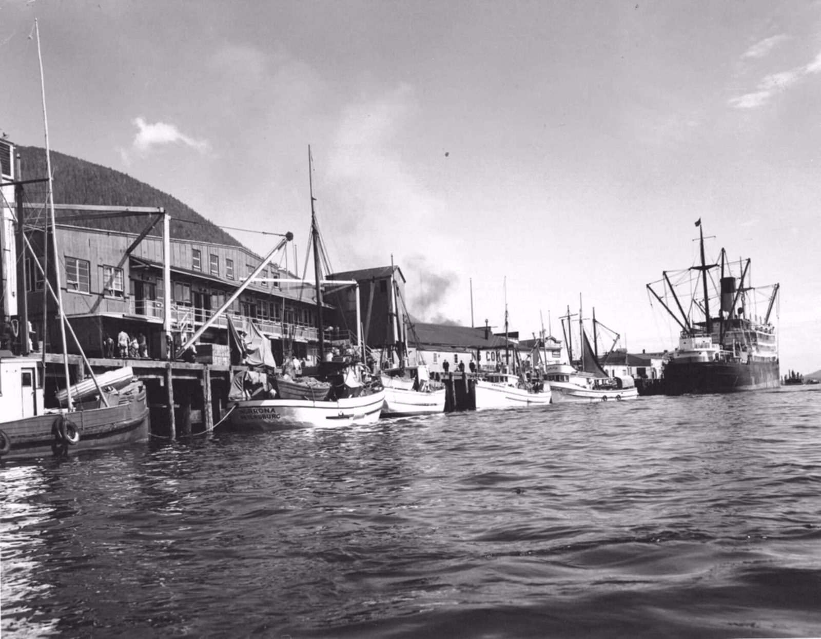 Small boats old album photo vintage picture