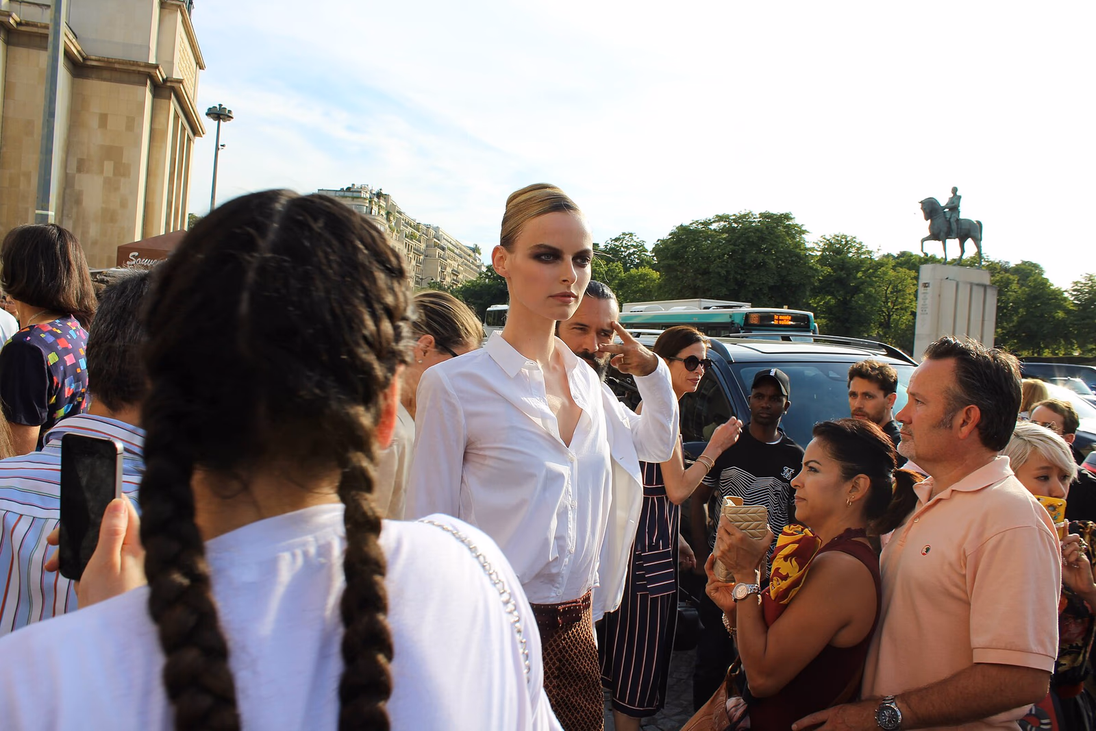 Supermodel Elza Matiz at Paris Fashion Week