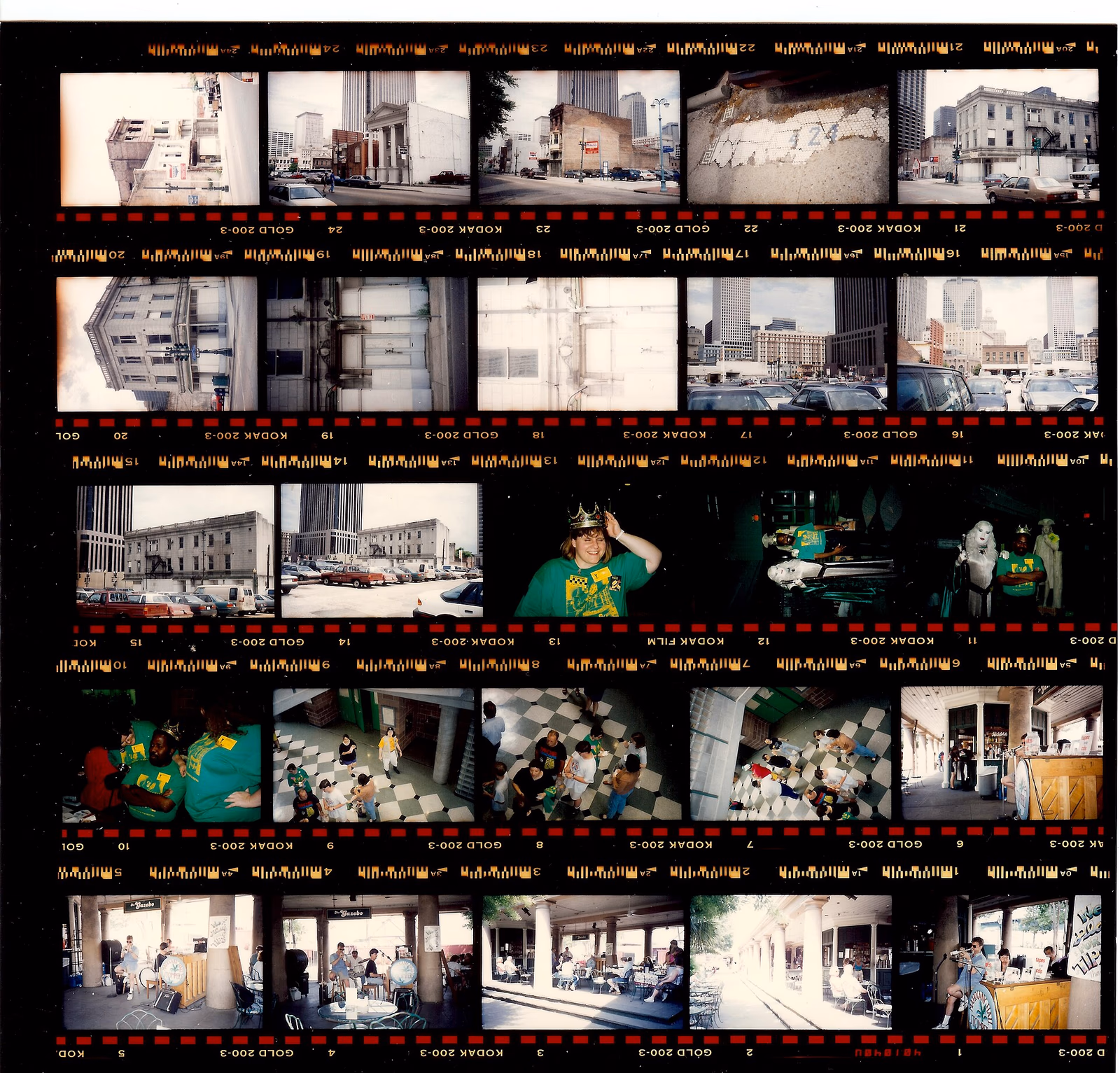 1994 contact sheet New Orleans by Infrogmation